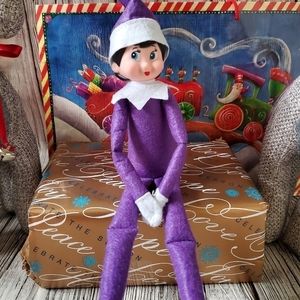 Purple Girl Elf Purple Elf Christmas Holiday Elf Birthday Elf New